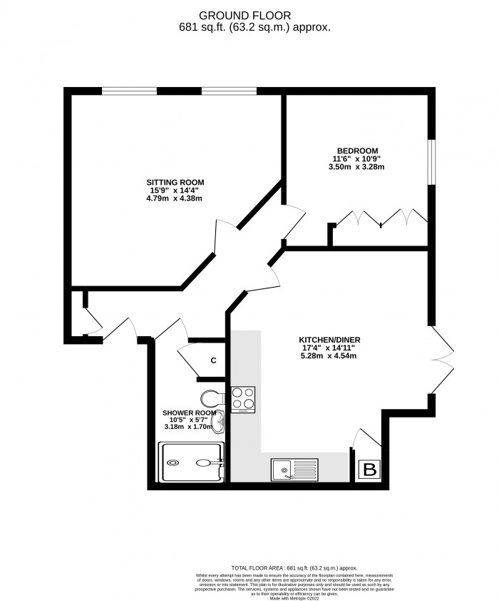 Floorplan for Station Road, Heathfield, East Sussex