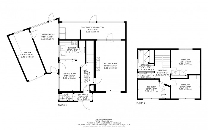 Floorplan for Lansdowne Way, Hailsham, East Sussex