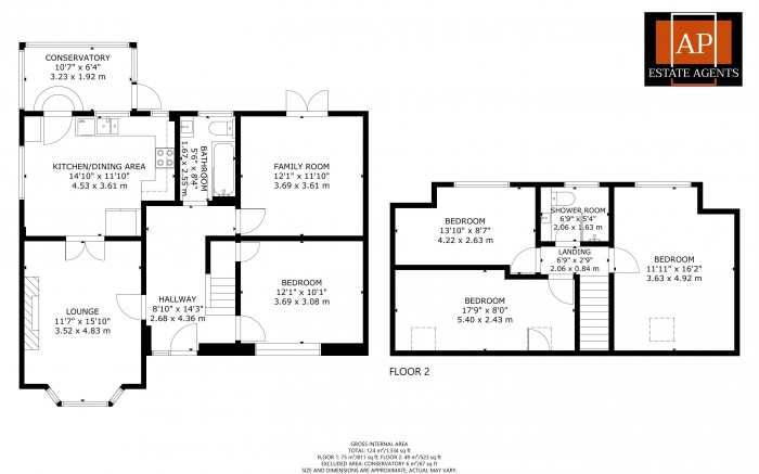 Floorplan for Hankham, Pevensey, East Sussex