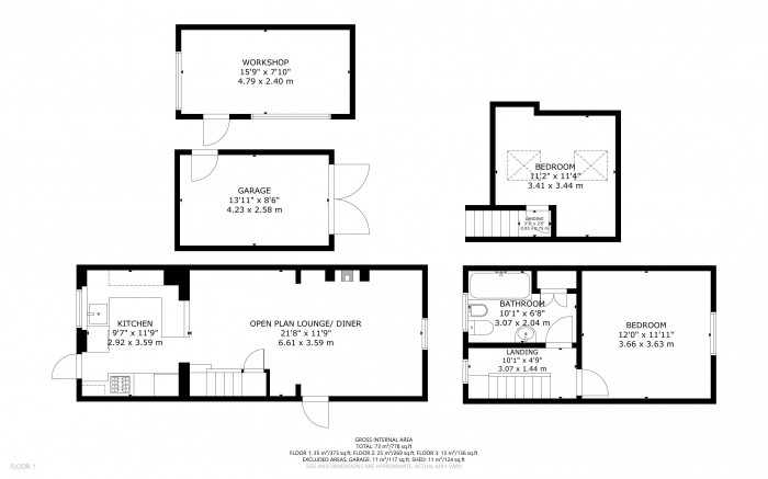 Floorplan for Upper Horsebridge, Hailsham, East Sussex