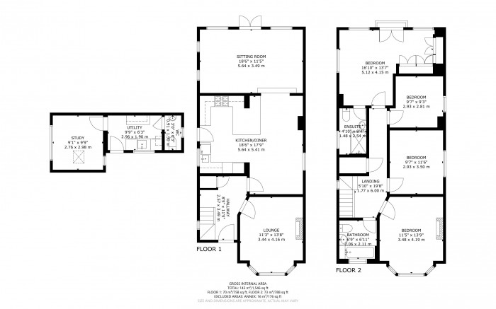 Floorplan for London Road, Hailsham, East Sussex