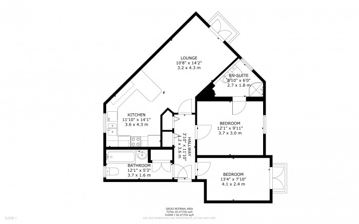 Floorplan for Eugene Way, Eastbourne, East Sussex