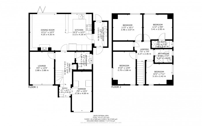 Floorplan for Lansdowne Road, Hailsham, East Sussex