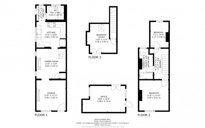 Floorplan for Hellingly, Hailsham, East Sussex