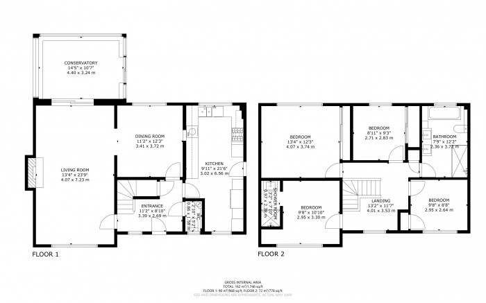 Floorplan for Hazelwood Avenue, Eastbourne, East Sussex