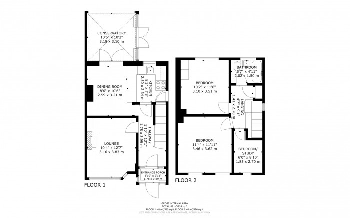 Floorplan for Pevensey Road, Polegate, East Sussex